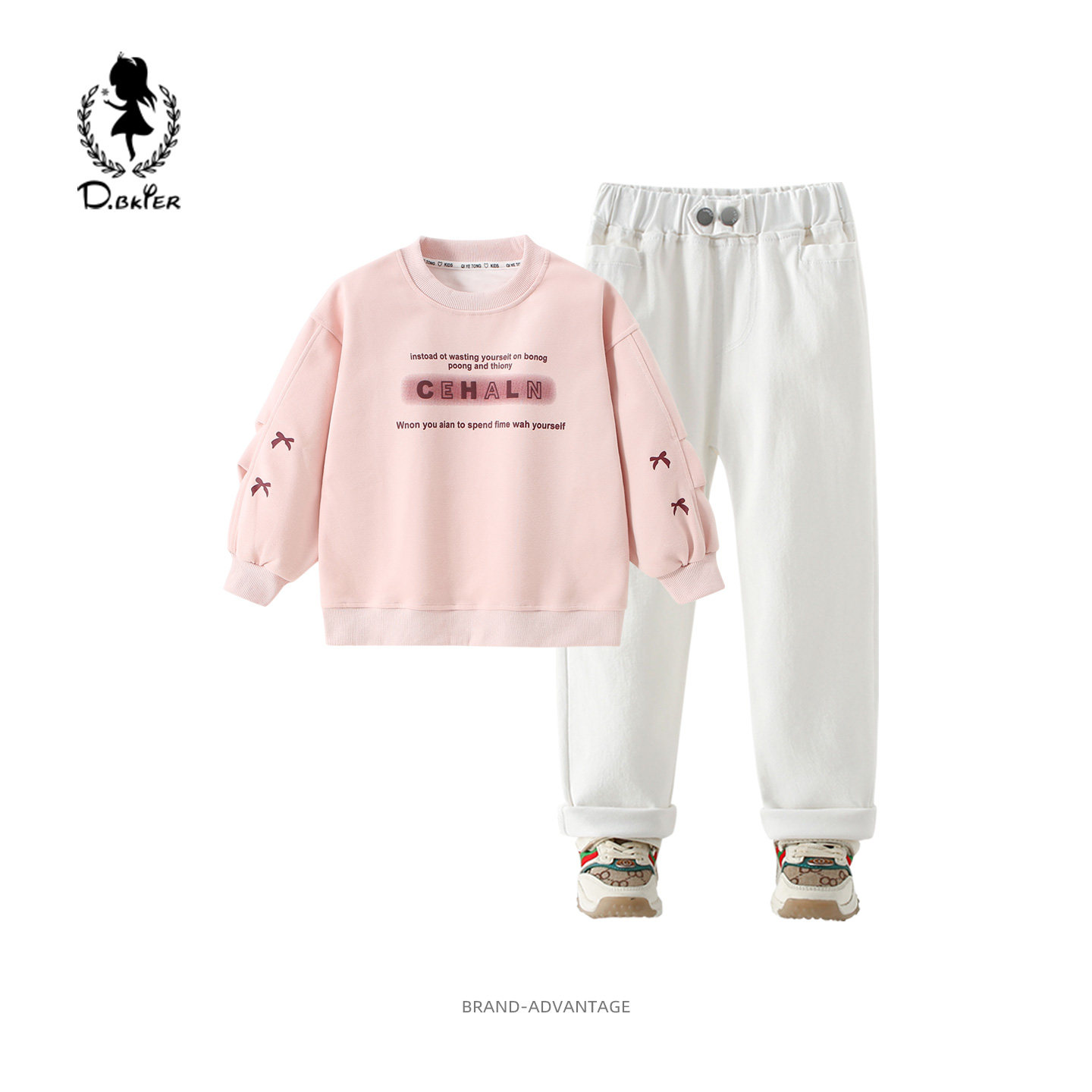 DO.CAT女童套装洋气穿搭卫衣裤子