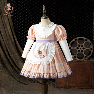 原创玲娜贝儿公主裙子女童洋气高级感洛丽塔连衣裙儿童宝宝春秋装