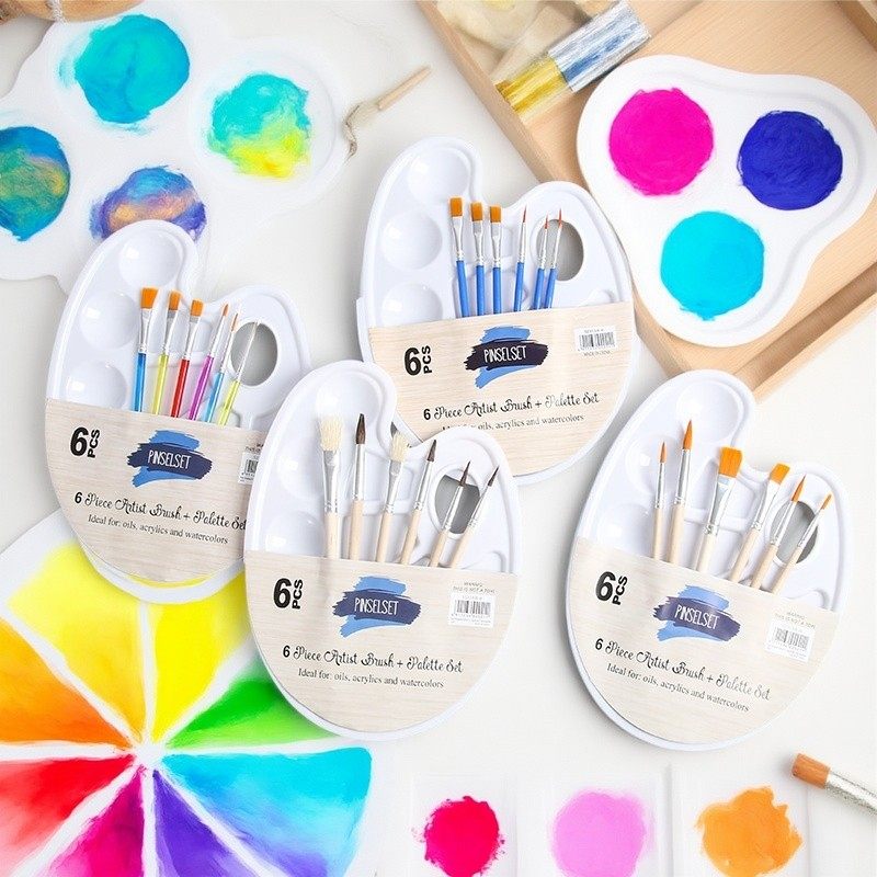 幼儿园儿童调色盘绘画笔美术生绘画套装丙烯水粉水彩美术画笔颜料,文具电教/文化用品/商务用品,调色盒,淘宝优惠券,粉丝福利购,淘宝优惠卷