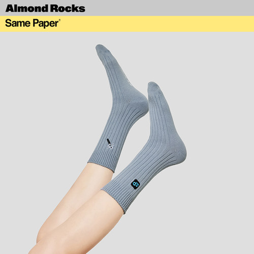 almondrocks运动中筒袜