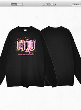 GTB/Ghettobro烟花经典印花长T美式男女宽松运动情侣装长袖短袖