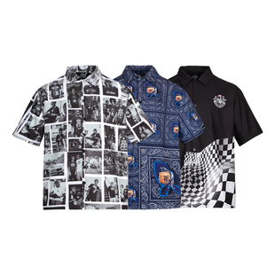 GTB/Ghettobro 高特兄弟西海岸腰果花衬衫复古照片赛车宽松情侣