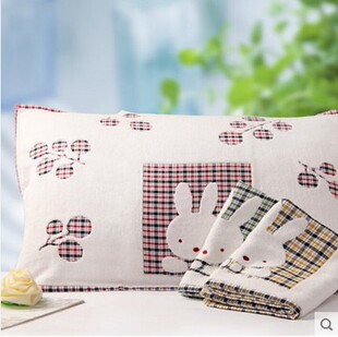 满包邮纯棉纱布枕巾一等品金号RB465WH全棉纯棉枕巾薄款柔软学生