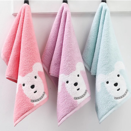 A类标准金号全棉的儿童洗脸小毛巾T1080WAH柔软吸水48*25