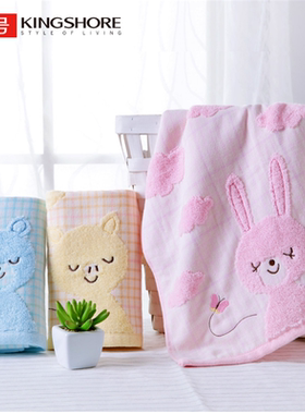 满包邮金号G1572WH全棉纯棉面巾柔软学生洗脸情侣毛巾