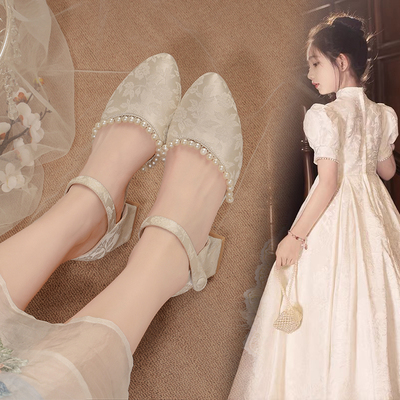 新中式旗袍鞋女童公主鞋