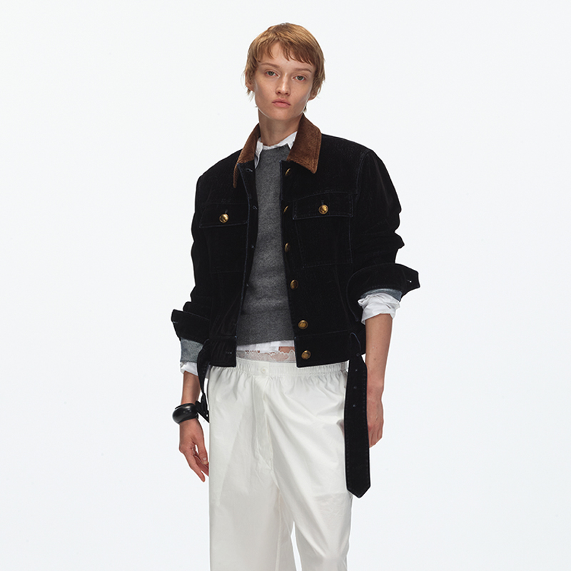 ECHOADE短款牛仔夹克外套