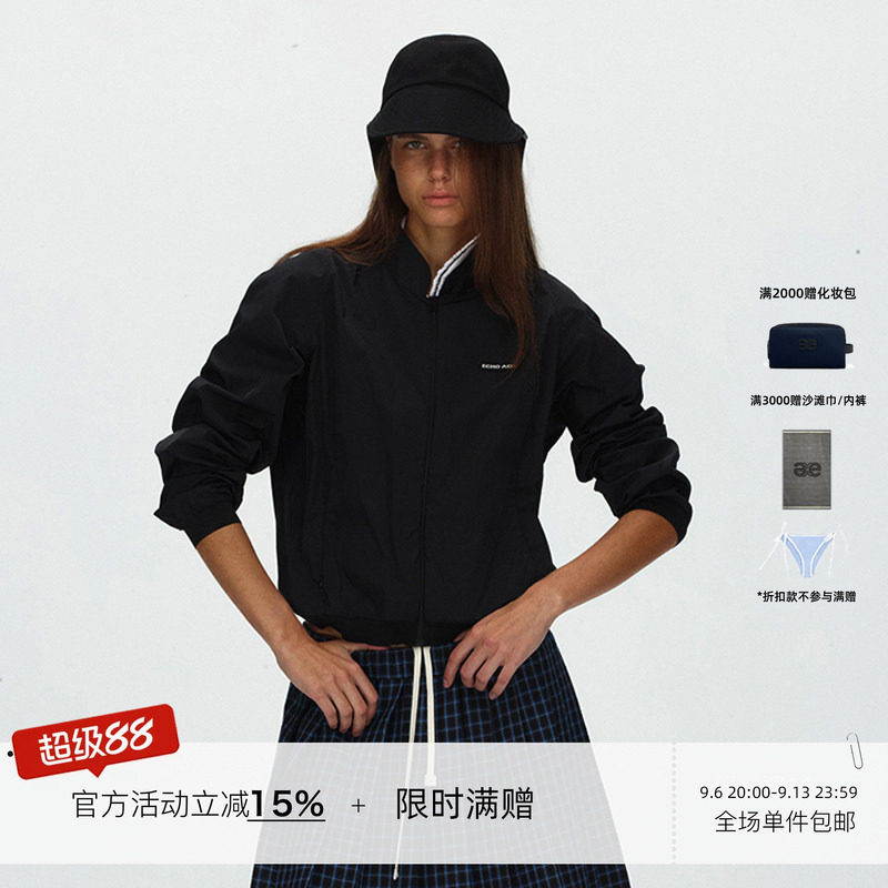 ECHOADE 轻薄透气 立领设计挺括短款版型夹克外套图片