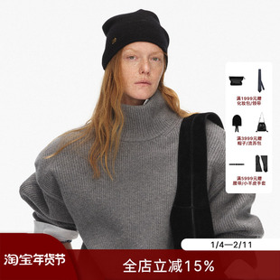 ECHOADE经典帽型 细腻柔软蝴蝶结毛线帽