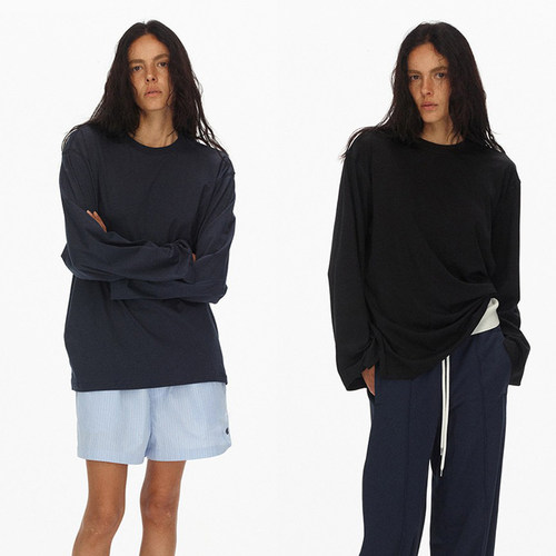 ECHOADE极简实穿 甄选匹马棉长期主义宽松长袖T恤