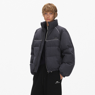 面包羽绒服 复古格纹立领短款 ECHOADE御寒美学 经典