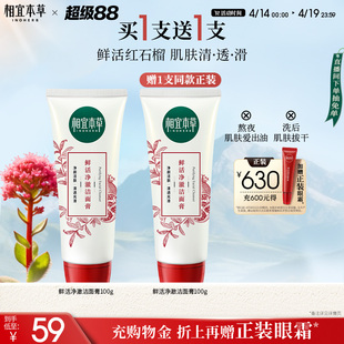 【买1送1】相宜本草红石榴洁面膏100g*2支