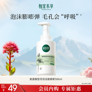 相宜本草氨基酸洁面泡沫500ml