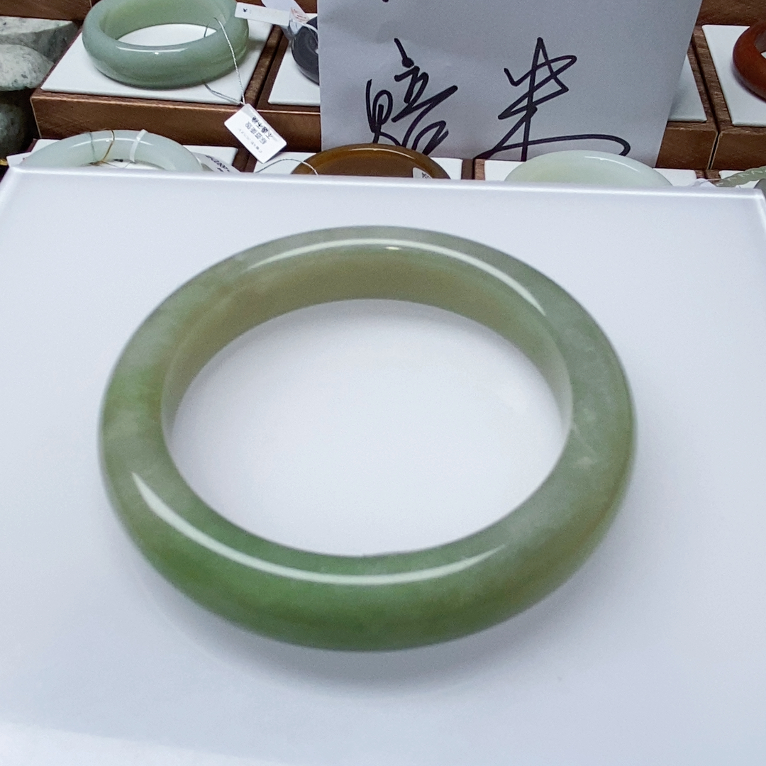 和田翠青冰藕粉飘绿翠57口原架1000大漏