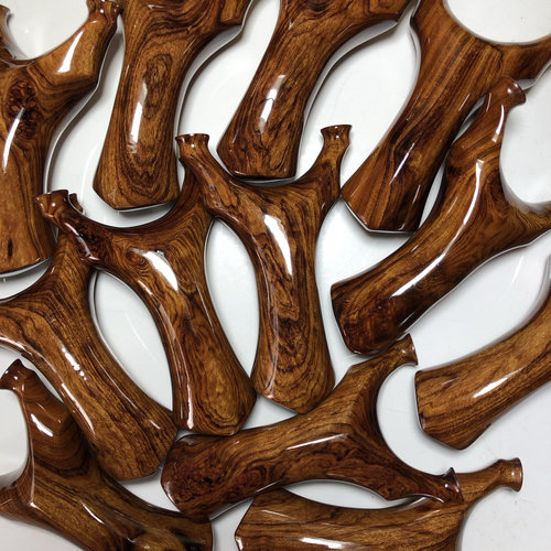 红酸枝天罡扁皮弹弓外宽7580撑头15户外实战把玩高密沉水比赛竞技