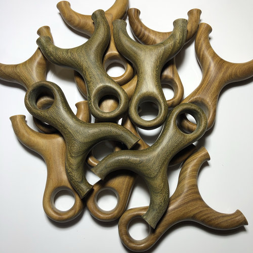 阿根廷绿檀大眼弹弓纯实木户外实战原木抛光无漆无胶