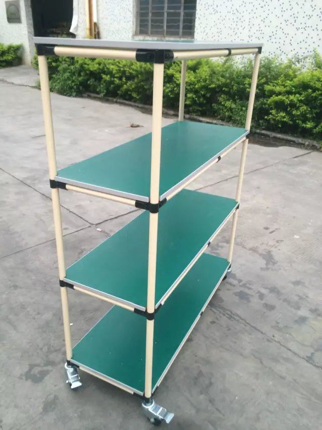 线棒精益管工作台老化架分拣周转车推车移动物料台多层测试老化架