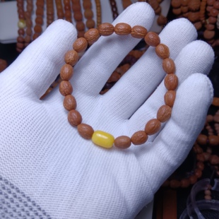 野生酸枣核凤眼菩提长串脖挂老型手串