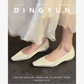 dingyun丁允低跟婚鞋 气质女鞋 缎面单鞋 礼服伴娘鞋 绝美 法式 羊皮版