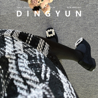 气质小单鞋水钻浅口鞋绝美配裙子