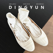 文艺复古漆皮格子内增高浅口单鞋 丁允 通勤日常百搭一脚蹬瓢鞋