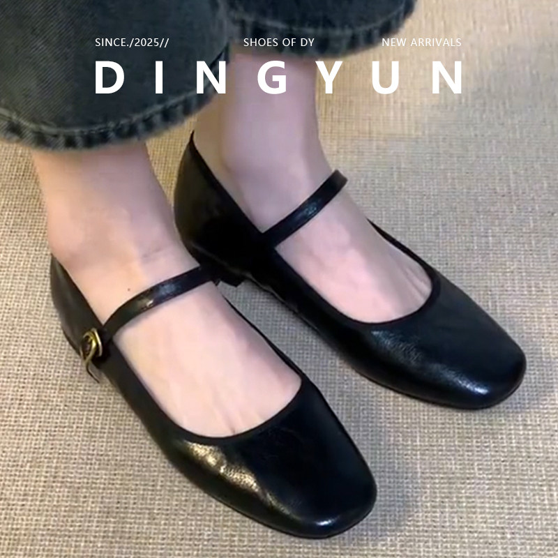 黑色/米白色2cm/5cm百搭浅口鞋