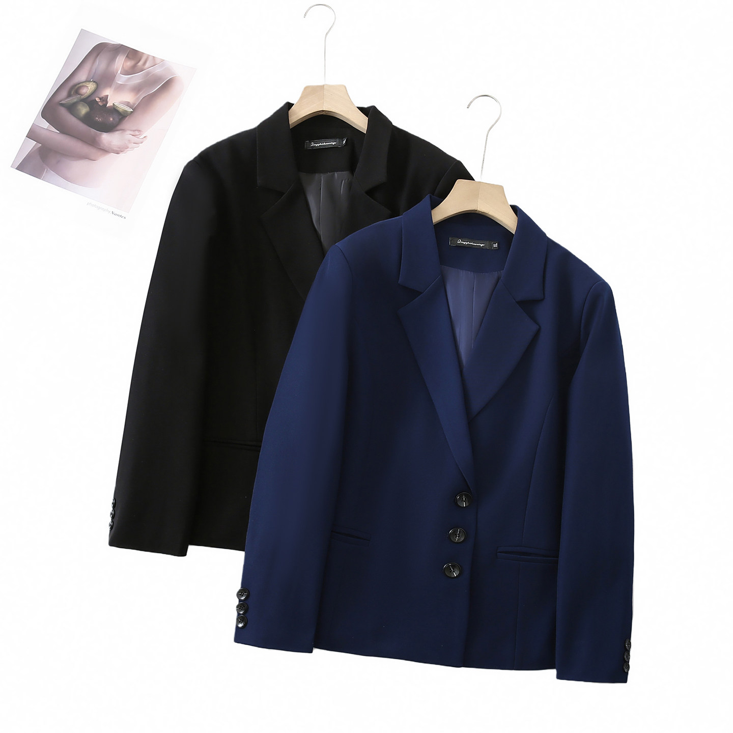 女款西服大码胖mm200斤正肩西装图片