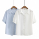胖mm200斤气质显瘦遮肉半袖 通勤衬衫 上衣 2023夏季 新款 女大码 短袖