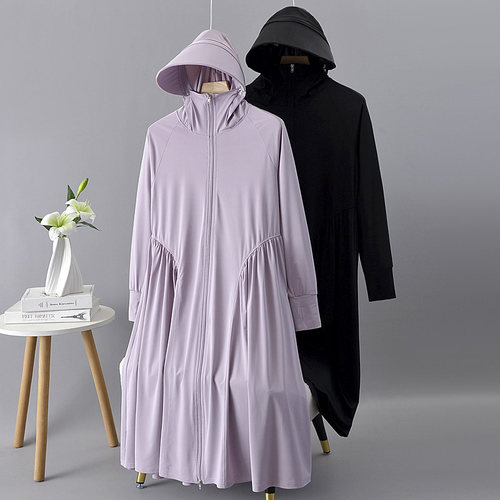 防晒衣女大码冰丝防紫外线长裙