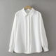 上衣打底衫 加肥加大码 防走光暗门襟长袖 200斤春秋胖mm韩版 女衬衫