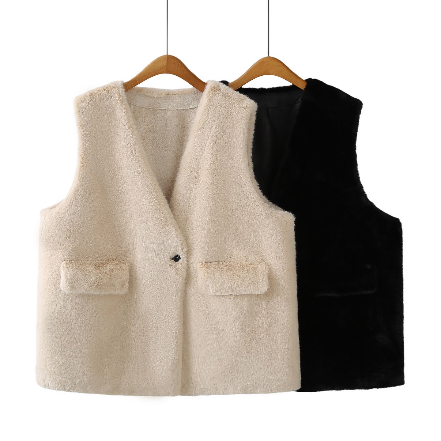 马甲女大码中长款高级感2025年秋冬新款胖mm240斤v领宽松坎肩外套