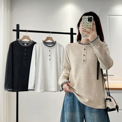 胖妹妹打底衫大码显瘦遮肚内搭女