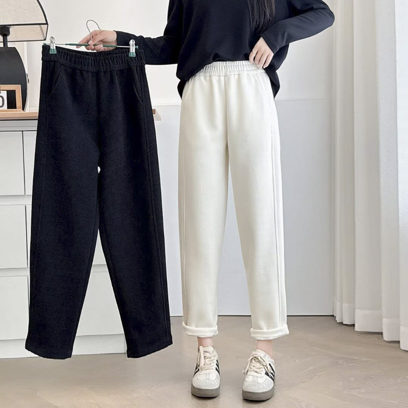 哈伦裤女大码加绒加厚小个子胖mm裤子200斤秋冬松紧腰宽松休闲裤,女装/女士精品,休闲裤,淘宝优惠券,粉丝福利购,淘宝优惠卷