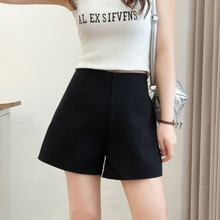 胖mm200斤高腰显瘦百搭宽松阔腿热裤 大码 新款 女外穿2026夏季 短裤