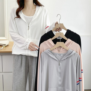 胖mm200斤时尚 新款 减龄宽松休闲连帽防晒衣 2025夏季 薄外套女大码