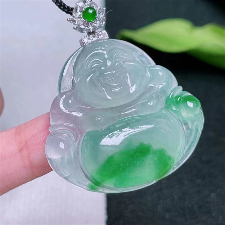 飘阳绿色配证书天然翡翠老坑种