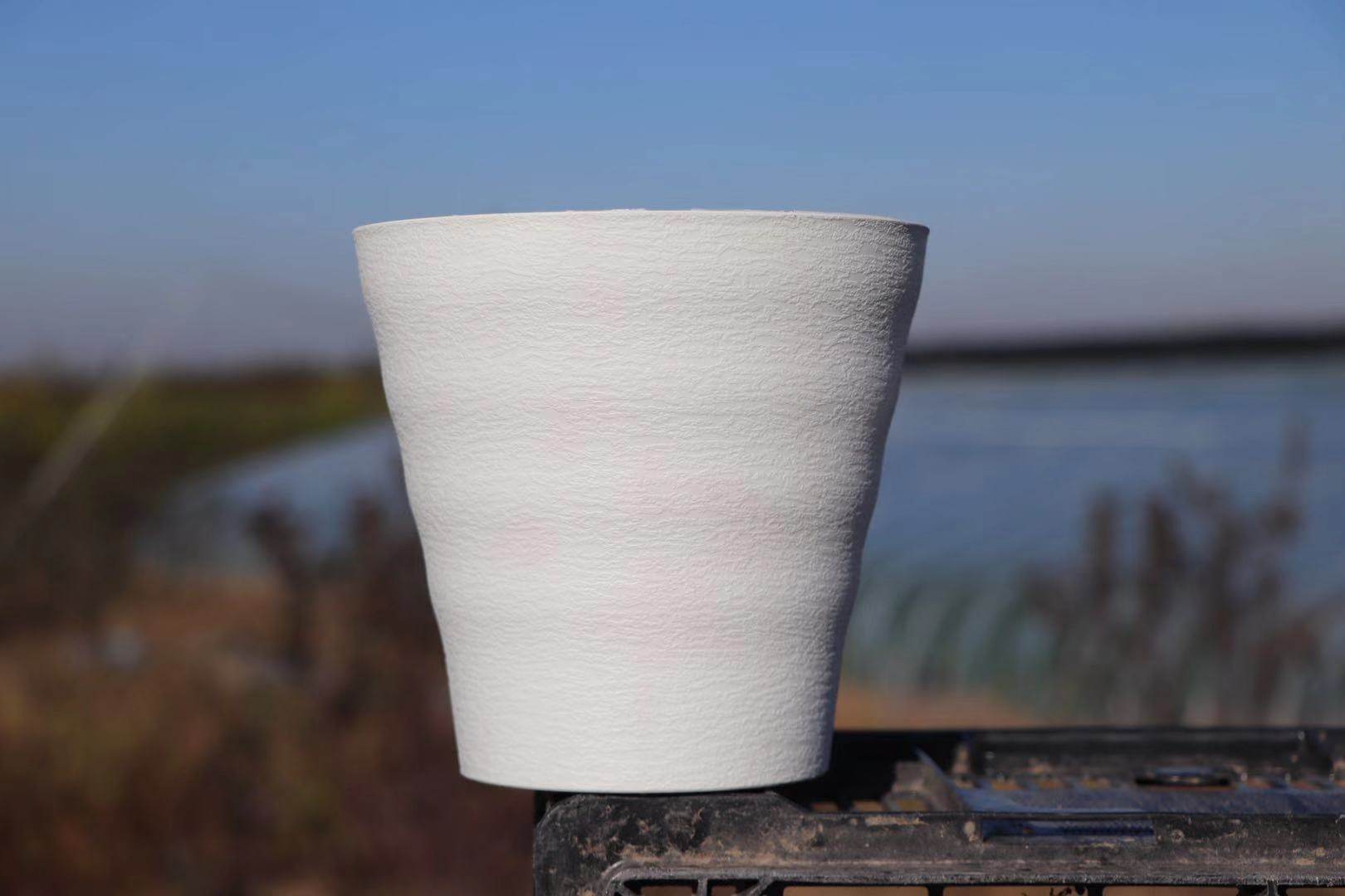 进口青山盆手绘花盆松石纹简约套盆种植盆可做碗莲盆三款型号包邮