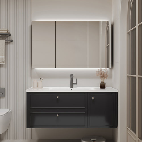 法式橡木浴室柜+小红书推荐