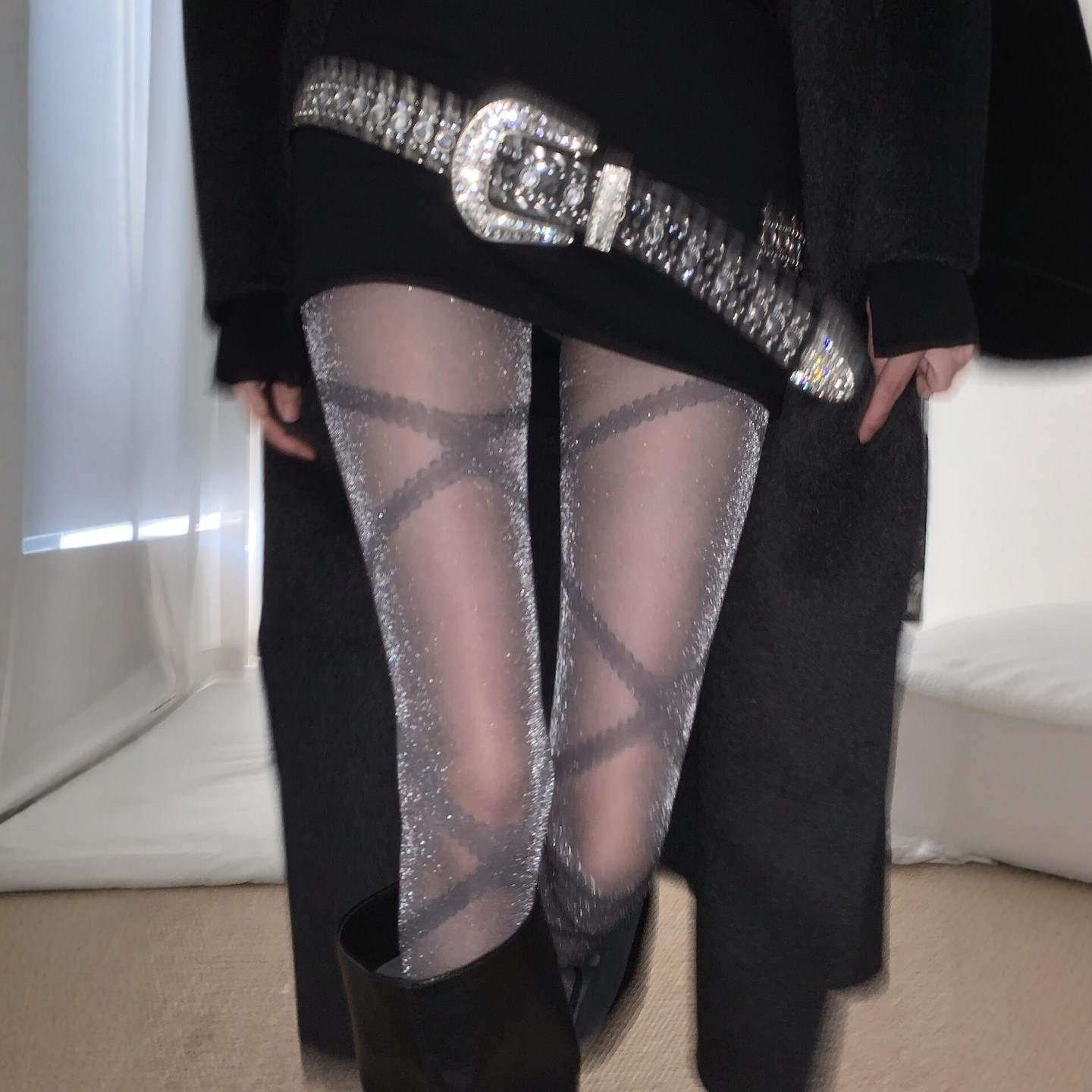 高智爆闪黑丝上新！太高级了.显瘦性感交叉黑丝纯欲春夏连裤袜,女士内衣/男士内衣/家居服,连裤袜/打底袜,淘宝优惠券,粉丝福利购,淘宝优惠卷