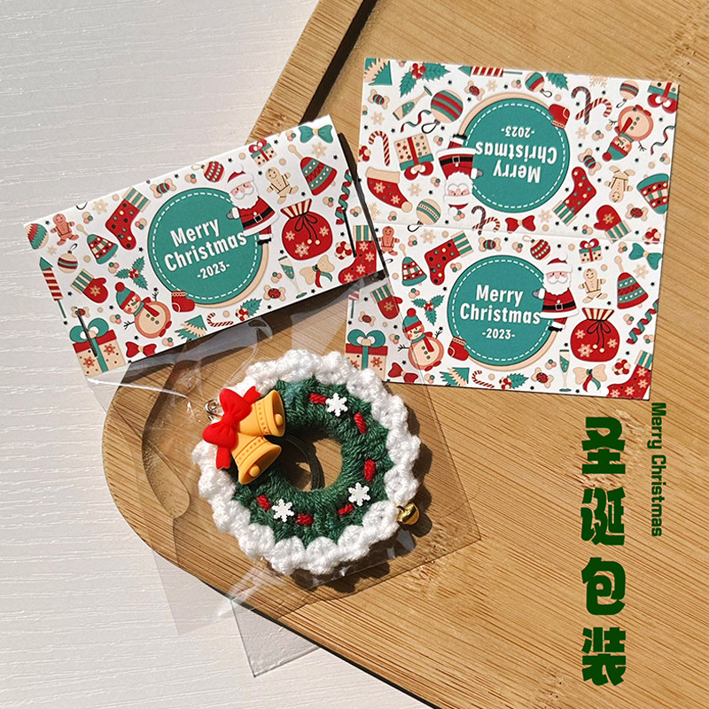 圣诞卡头包装袋页眉饰品包装