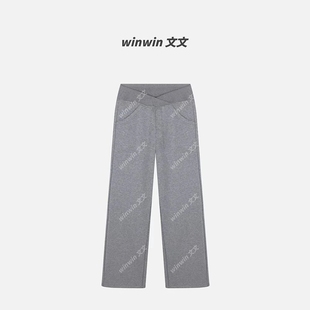 休闲裤 文文私服 预WWQ5XXK2675 巴掌腰