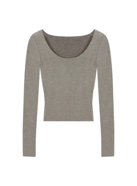 【发热美肤T】文文私服 百搭显瘦时尚设计感打底长袖WWD4SY6434