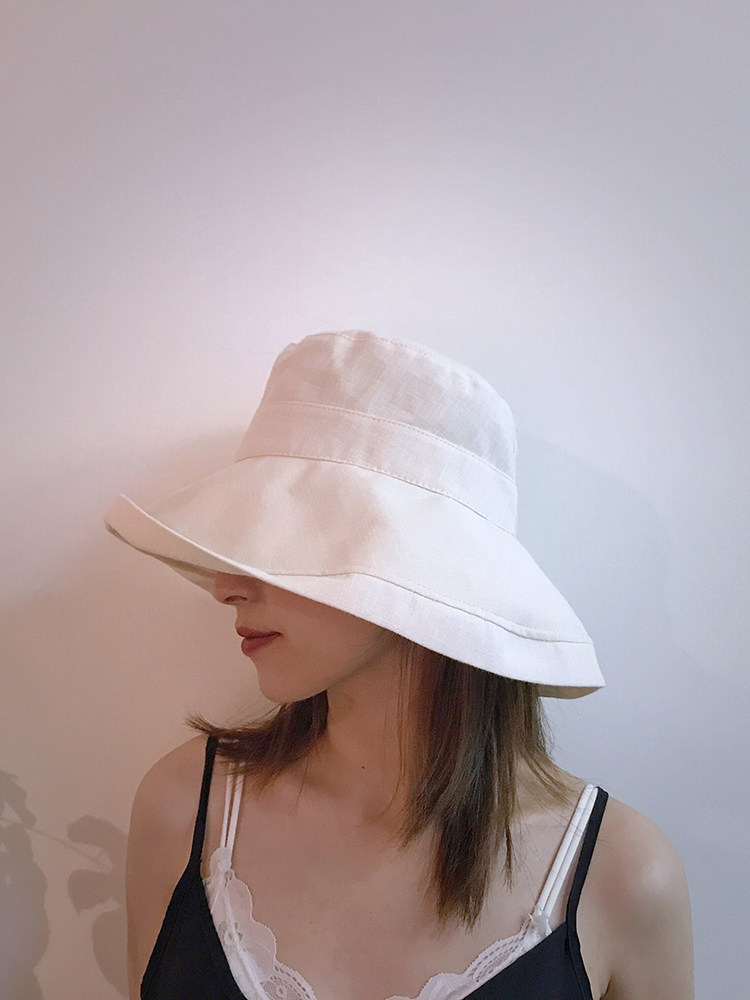 帽子女遮阳帽日本uv防晒帽韩版百搭潮网红渔夫帽宽檐日系夏季薄款