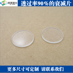T≈90%衰减片中性滤光片红绿蓝可见光减光镜片降光ND镜透过率可定