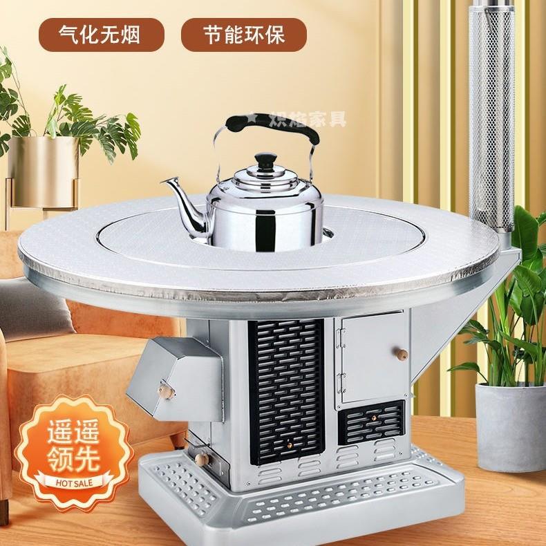 农村柴火炉家用回风炉室内冬季