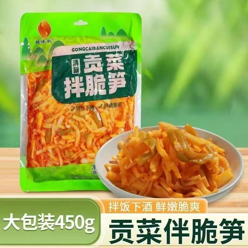 甄味农450g拌笋丝贡菜脆笋木耳金菇脆笋开袋即食下饭菜家用商用