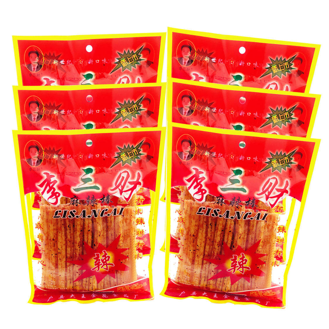 李三财 辣条解馋小零食面筋零食休闲食品小吃超辣爆辣休闲系列