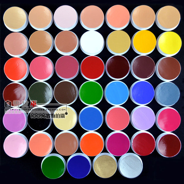 天津无毒保健油彩脸彩戏曲京剧人体身体彩绘万圣节化妆舞会cos