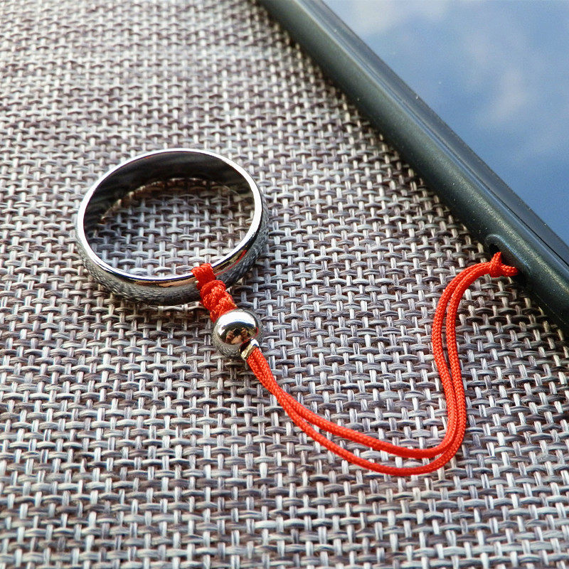 霸气光面戒指手机绳子短【实用款】韩版个性挂绳手机挂件饰品吊绳