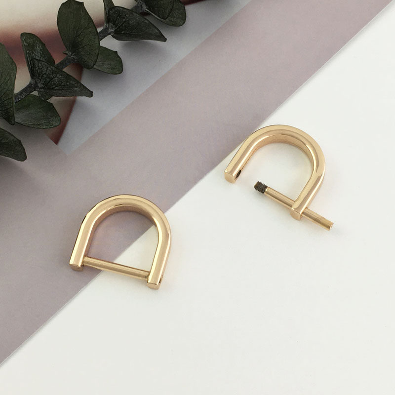 包包配件d形马蹄扣改造修复斜挎包可拆卸螺丝环扣diy金属五金扣